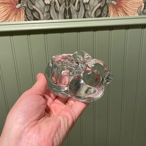 Vintage Set Indiana Glass Bunny Votive Tealight Candle Holder Cottagecore Cute
